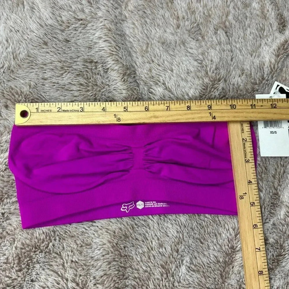 Womens Fox Racing HELLO! Bandeau Purple Top Size XS/S New - Picture 7 of 13